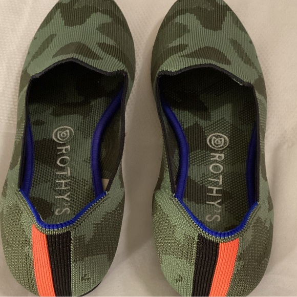 Rothy's The Loafer Olive Camo Shoes - Picture 5 of 12